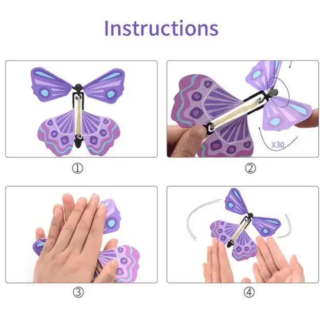 Magic Flying Butterfly-Package of 5 Single Color